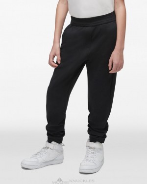 Black Kids' Moose Knuckles Jogger Jogger | ZUJ-076395