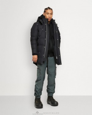 Black Men Moose Knuckles Cloud Parka Parkas | PUT-054219