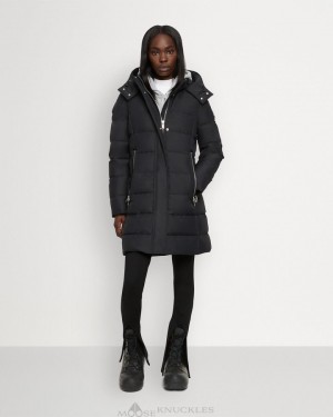 Black Women Moose Knuckles Cloud Berland Parka Parkas | FGE-957231