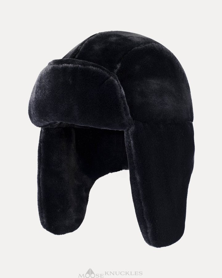 Black Men Moose Knuckles Bunny Trapper Hat Hat | VUT-913842