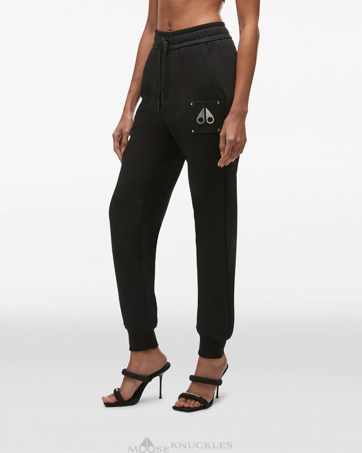 Black Women Moose Knuckles Brooklyn Jogger Trousers | KXM-081753