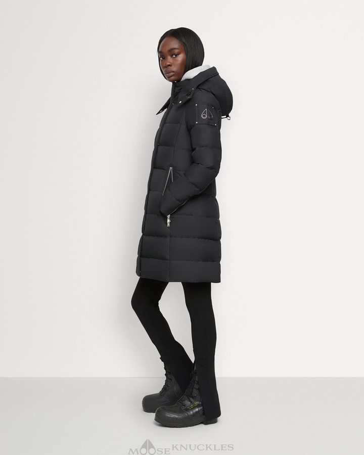 Black Women Moose Knuckles Cloud Berland Parka Parkas | FGE-957231