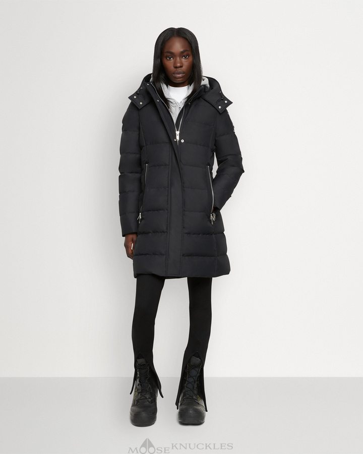 Black Women Moose Knuckles Cloud Berland Parka Parkas | FGE-957231