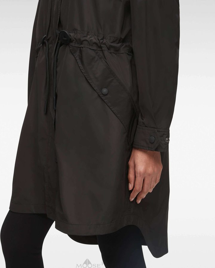 Black Women Moose Knuckles Osgoode Anorak Anoraks | KMH-016347