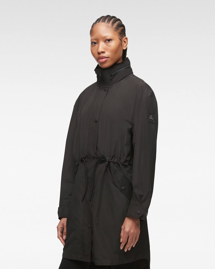 Black Women Moose Knuckles Osgoode Anorak Anoraks | KMH-016347