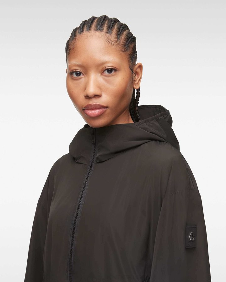 Black Women Moose Knuckles Parklawn Jacket Jackets | NMH-504183