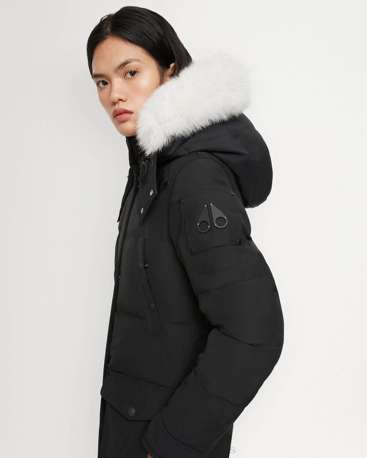 Black / Frost Neoshear Women Moose Knuckles Onyx Causapscal Parka Parkas | HMU-301986