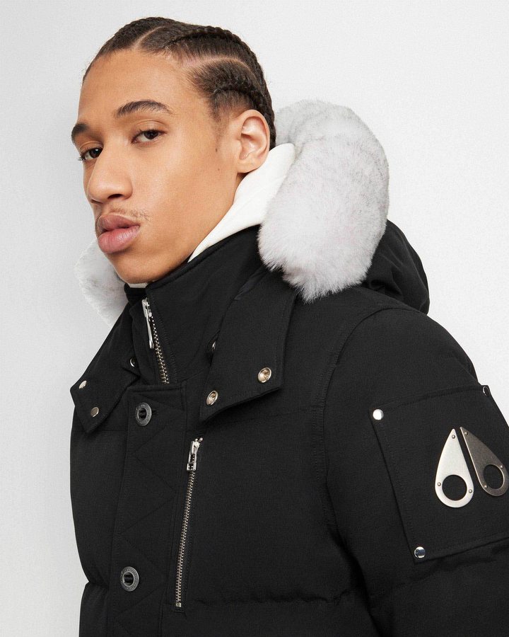 Black / Natural Shearling Men Moose Knuckles Original 3q Jacket Shearling Jackets | ONV-951837