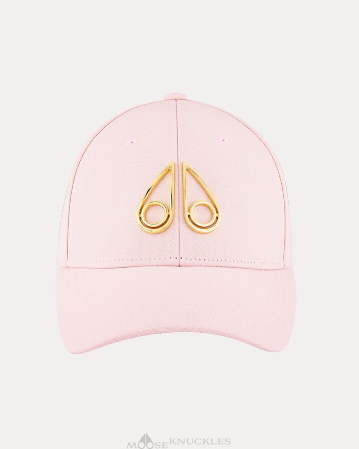 Dusty Rose Women Moose Knuckles Hollow Logo Cap Baseball caps | VIN-075821