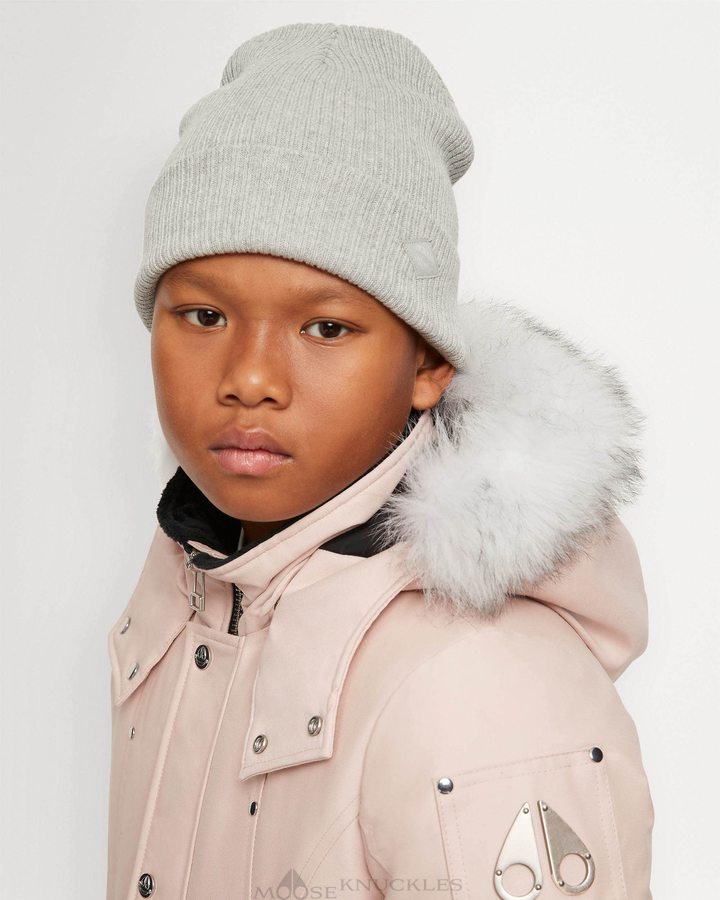 Dusty Rose / Natural Shearling Kids' Moose Knuckles Original Parka Shearling Parkas | MXH-482593