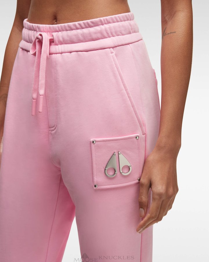 Fashion Pink Women Moose Knuckles Brooklyn Jogger Trousers | WUL-640357