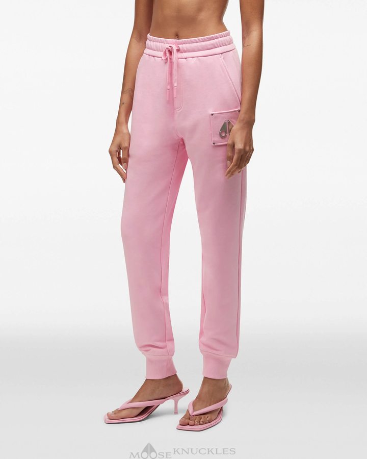 Fashion Pink Women Moose Knuckles Brooklyn Jogger Trousers | WUL-640357