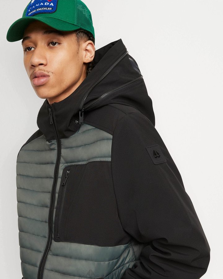 Forest Hill / Black Men Moose Knuckles Sherwood Bomber Bomber Jackets | OSA-728394