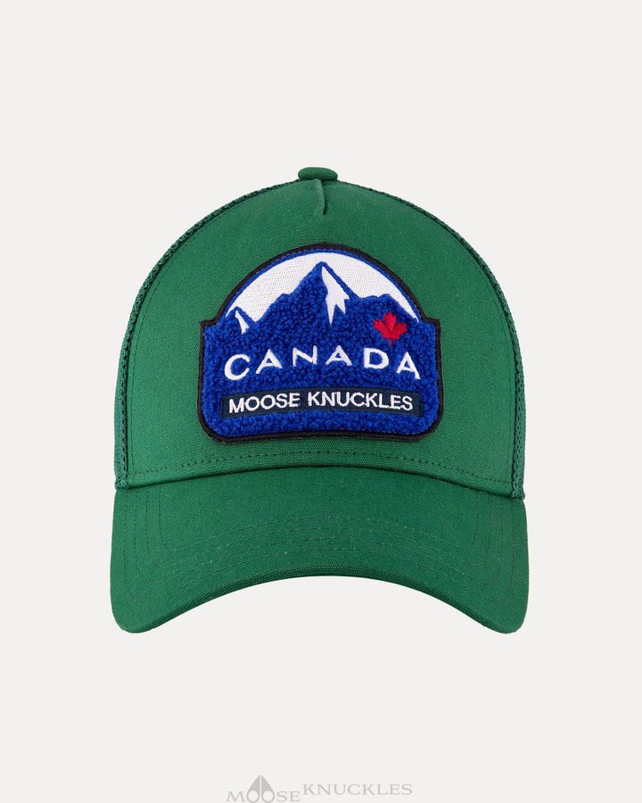 Malachite Men Moose Knuckles Canadiana Patch Cap Baseball caps | RZB-502934