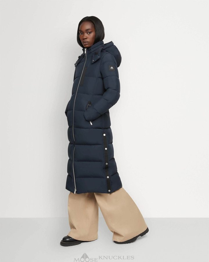 Navy Women Moose Knuckles Jocada Parka Parkas | ELQ-670241