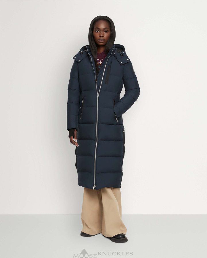 Navy Women Moose Knuckles Jocada Parka Parkas | ELQ-670241