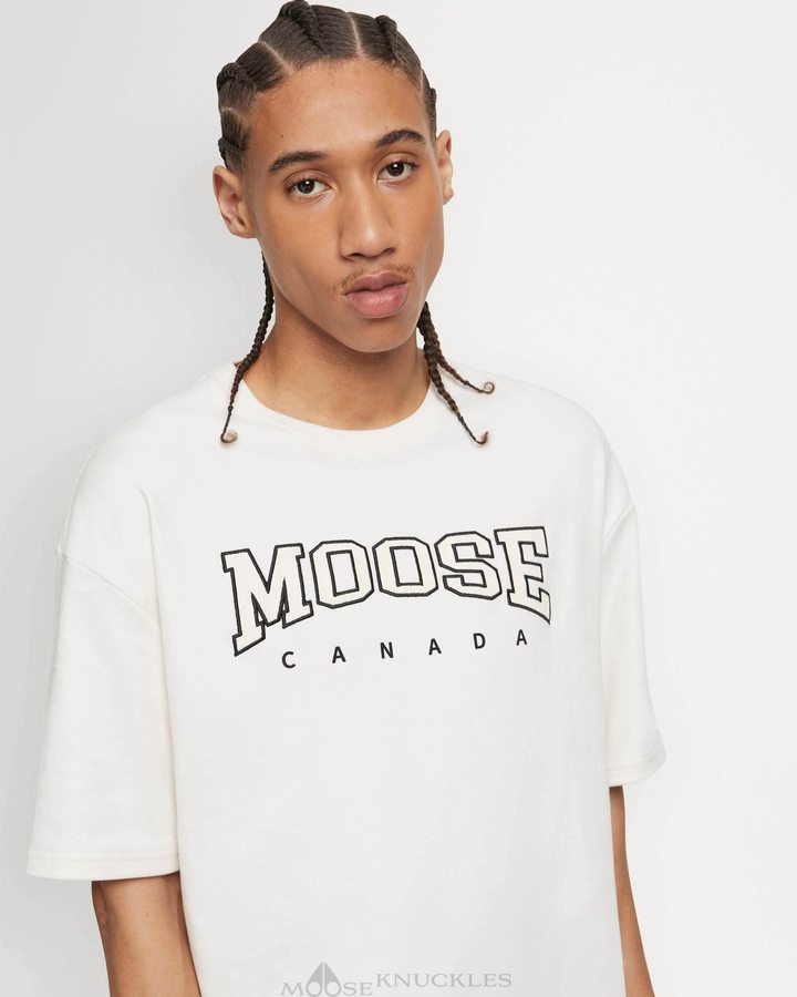 Plaster Men Moose Knuckles Noble Tee Tees | XGI-659340