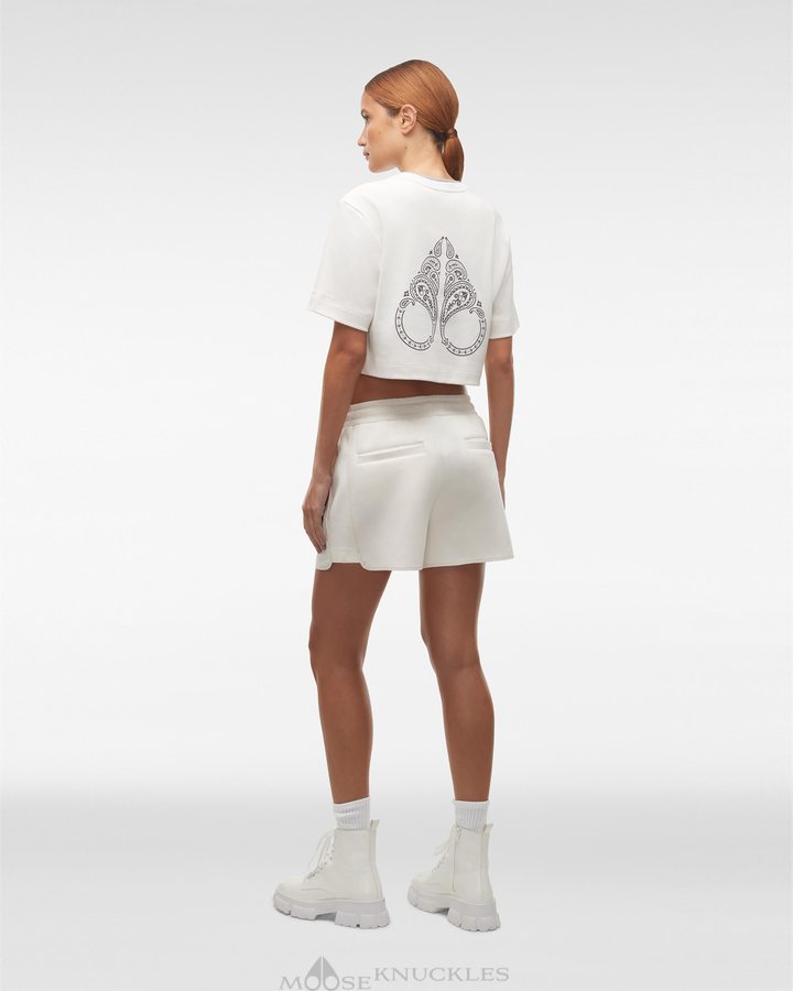 Plaster Women Moose Knuckles Hazelton Tee Tees | KEI-097364