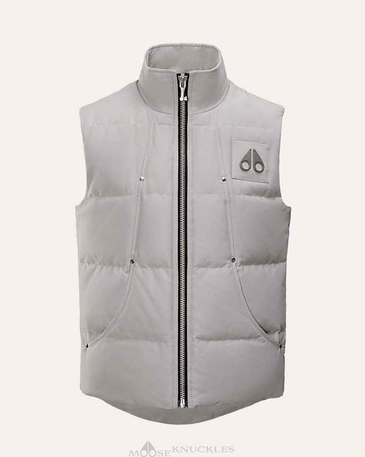 Storm Grey Men Moose Knuckles Montreal Vest Vests | ZMF-130859