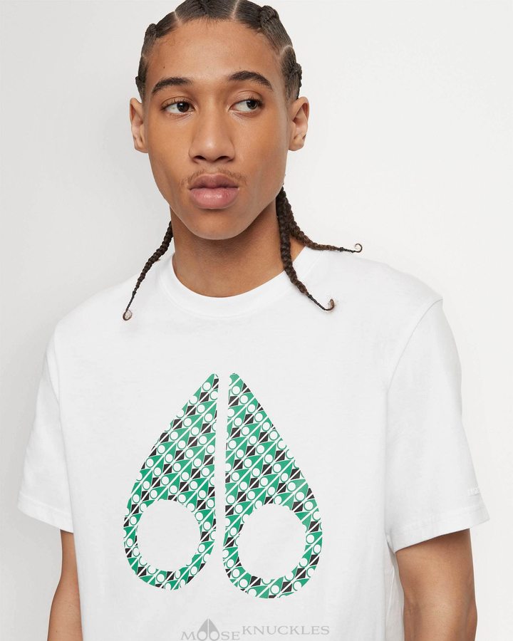 White Men Moose Knuckles Chamblee Tee Tees | HFS-687430