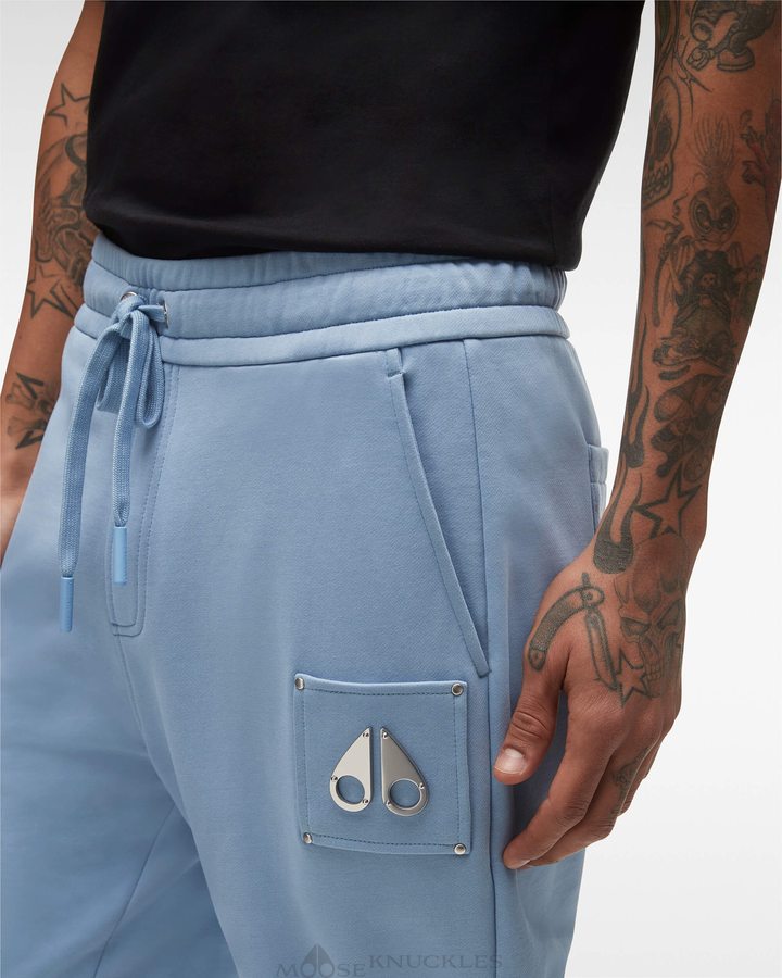 Windy Blue Men Moose Knuckles Brooklyn Jogger Trousers | LRT-985413