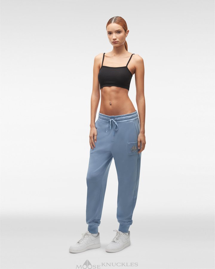 Windy Blue Women Moose Knuckles Brooklyn Jogger Trousers | YXD-978235